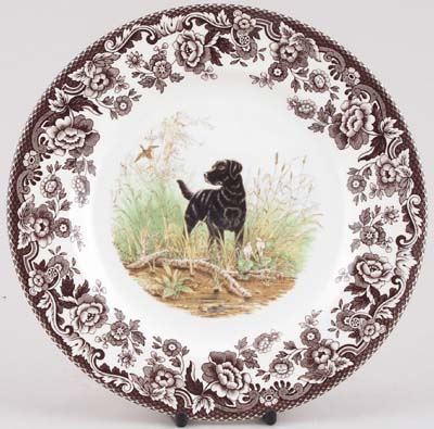 Plate Black Labrador